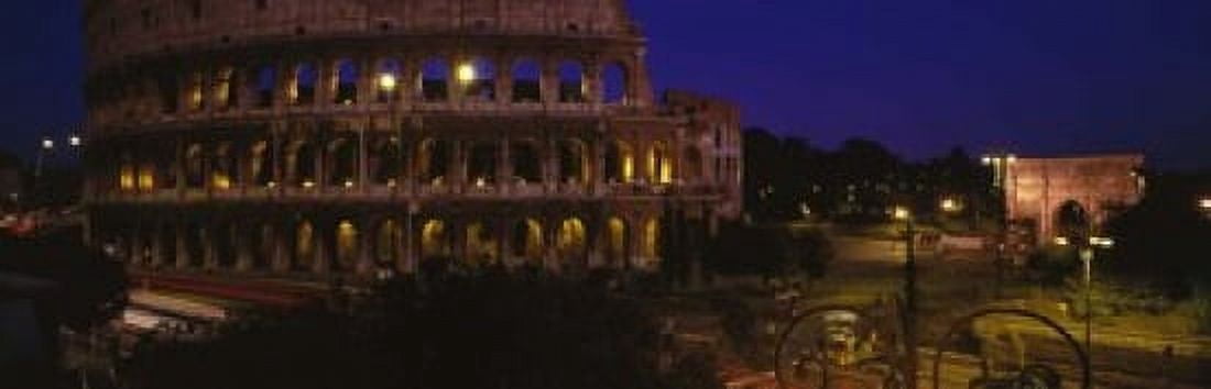 Italy Rome Colosseum Canvas Art - Panoramic Images (18 x 6)