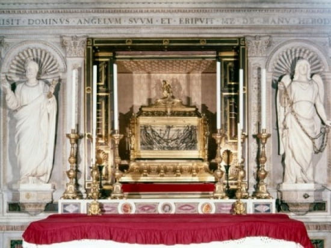 Italy Rome San Pietro in Vincoli Altar Church Interior Chains of Saint Peter Canvas Art - (24 x 36)