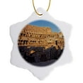 thumbnail image 1 of 3drose, Italy, Rome. the Colosseum - Eu16 Rer0063 - Ric Ergenbright, 3 inch Snowflake Porcelain Ornament, 1 of 7