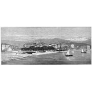 Italy: San Remo, 1875. /Nview Of San Remo, On The Italian Riviera. Wood Engraving, English, 1875. Poster Print by  (18 x 24)
