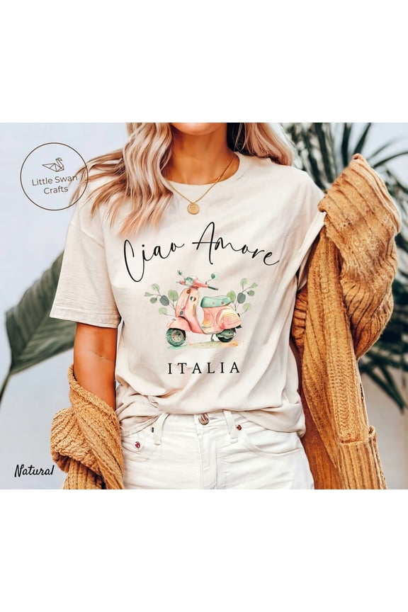 Italy Shirt, Ciao Amore, Italian Scooter T-shirt TH220543