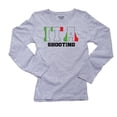thumbnail image 1 of Italy Shooting - Olympic Games - Rio - Flag Women's Long Sleeve Grey T-Shirt, 1 of 2