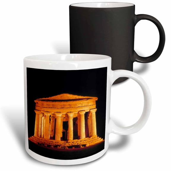 3drose, Italy, Sicily, Agrigento, Temple of Concord Ruins - Eu16 Rer0006 - Ric Ergenbright, 11oz Magic Transforming Mug