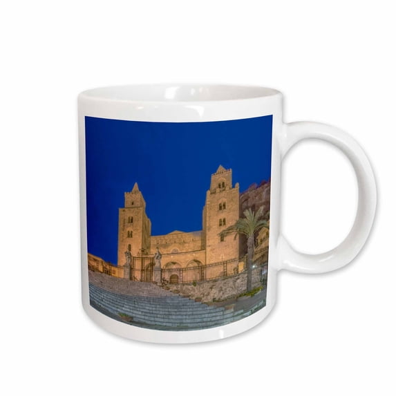 3drose, Italy, Sicily, Cefalu, Cefalu Cathedral Completed in the 12th Century, 11oz Mug