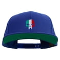 thumbnail image 1 of Italy Skull Embroidered Wool Blend Prostyle Snapback - Royal OSFM, 1 of 5
