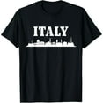 thumbnail image 1 of Italy Skyline Pride Italia Souvenir Vintage Italian T-Shirt men and women can wear, black, white, gifts, 1 of 7
