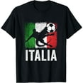 thumbnail image 1 of Italy Soccer Football Fan, Jersey T-Shirt mens t hirt men，black，women，misfits，journey ，boys, 1 of 4