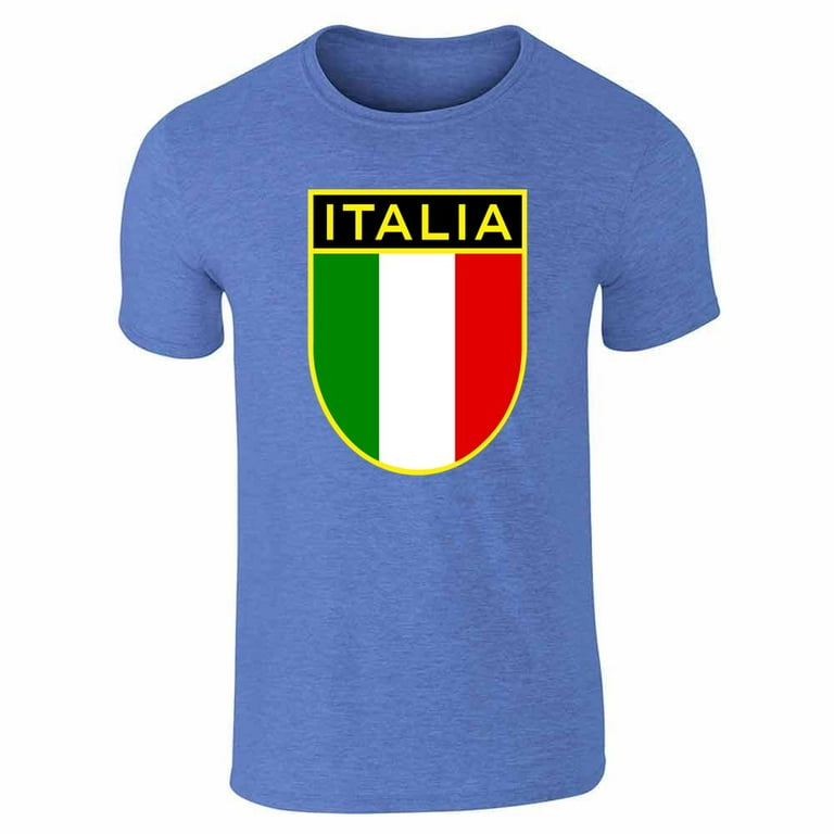 Italia, Italian Vintage Style Shirt, National Flag Crest Italia, Italian Vintage Style Shirt, National Flag Crest