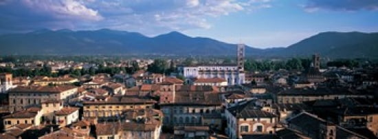 Italy Tuscany Lucca Canvas Art - Panoramic Images (18 x 7)