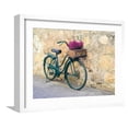 thumbnail image 1 of Art.com Italy, Tuscany, Monticchiello. Bicycle with bright pink heather in the basket. Photographic Print by Julie Eggers, White Frame Wall Art, 21" x 17", 1 of 5