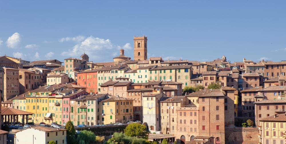 Italy Tuscany Siena - The Old Town Canvas Art - Panoramic Images (36 x 12)