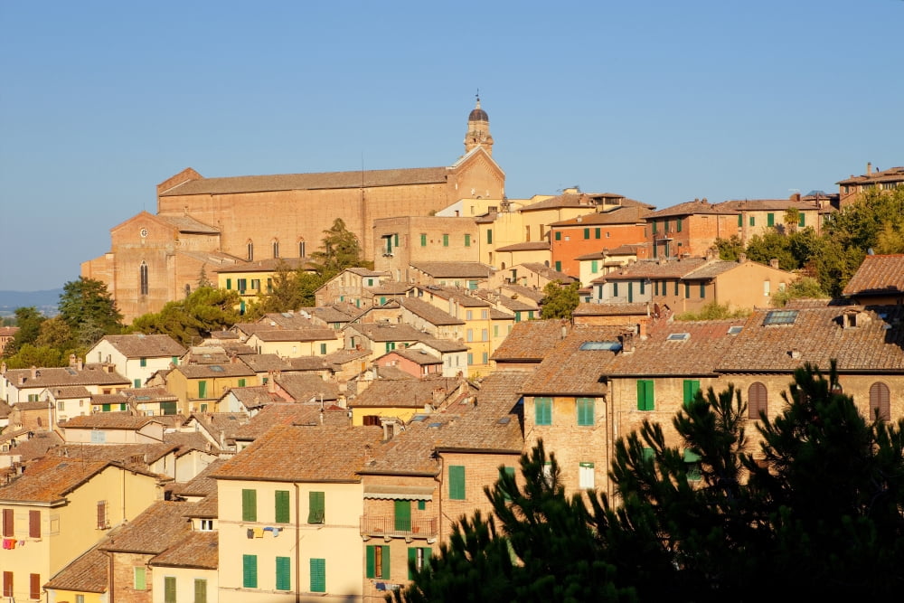 Italy Tuscany Siena - The Old Town Canvas Art - Panoramic Images (36 x 12)