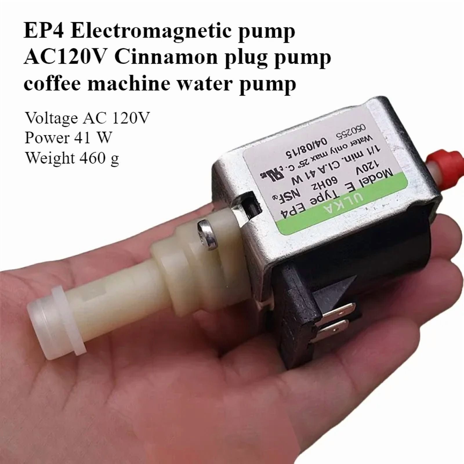 Italy ULKA EP4 Electromagnetic Pump AC120V Plunger Pump Coffee Machine Water Pump Small Flow High Pressure Stable Effluent