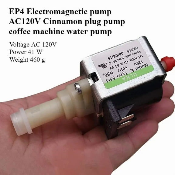 Italy ULKA EP4 Electromagnetic Pump AC120V Plunger Pump Coffee Machine Water Pump Small Flow High Pressure Stable Effluent