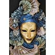 Italy, Venice A Venetian paper Mache mask by Dennis Flaherty (15 x 24)
