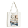 thumbnail image 1 of Italy Venice Landmark National Pattern Tote Canvas Bag Shopping Satchel Casual Handbag, 1 of 3