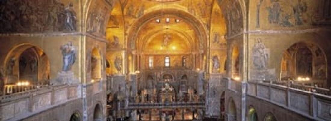 Italy Venice San Marcos Cathedral Canvas Art - Panoramic Images (18 x 7)
