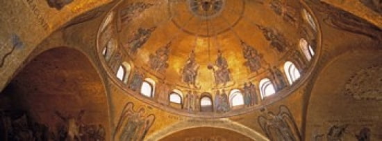 Italy Venice San Marcos Cathedral Canvas Art - Panoramic Images (30 x 12)