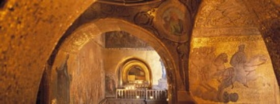 Italy Venice San Marcos Cathedral Canvas Art - Panoramic Images (36 x 13)
