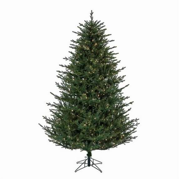 Vickerman A110381LEDCC 8.5 ft. x 70 in. Itasca Fraser Fir Artificial Pre-Lit Christmas Tree with 3 mm 1000 Color Changing LED Lights, Green