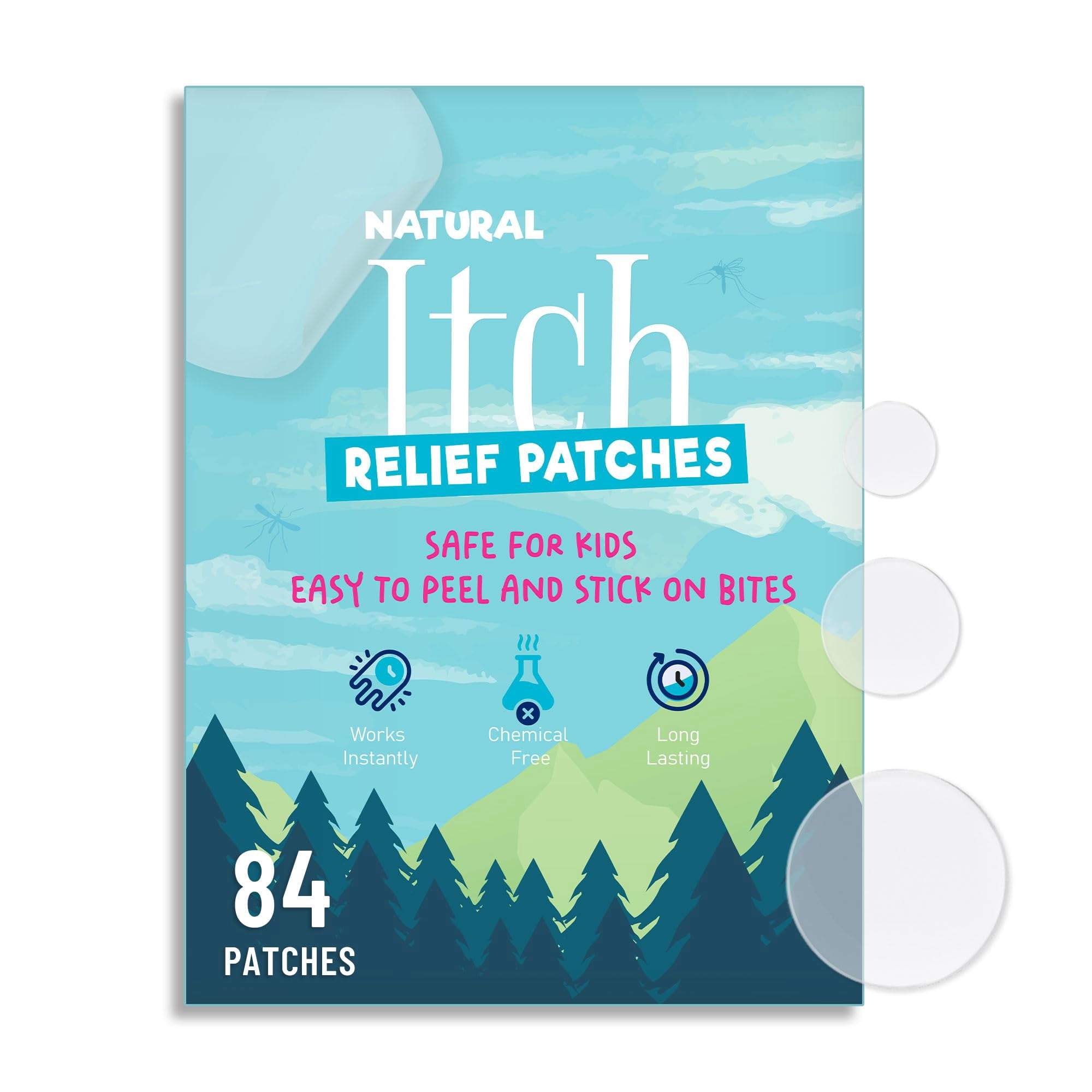 Itch Relief Patch Kids, 84pcs Anti Itch Stickers, Fast Bite Itch Relief ...