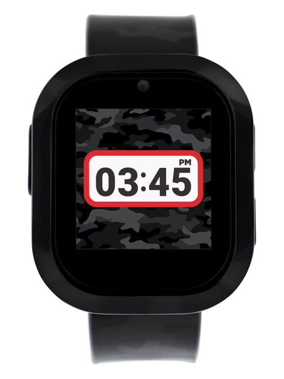 Kids Boys Camo Bluetooth Enabled Smartwatch with Interchangeable Straps and Bezels