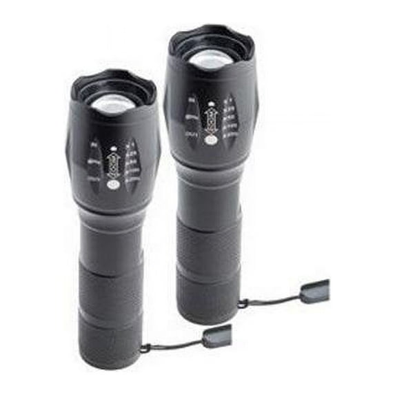 Itek 2TZF60706 MegaLight Tactical LED Flashlight - Pack of 2
