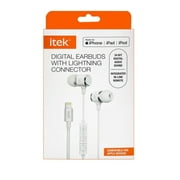 Itek Medium and Large Ear Tips Digital Earbuds, White