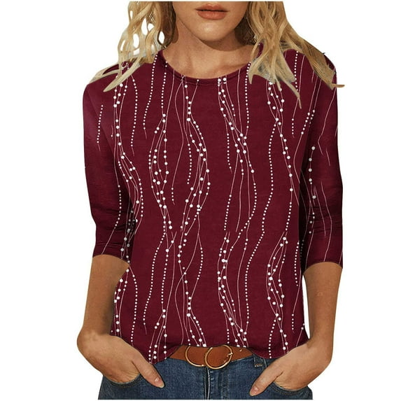My Item Beifu Boho Tops For Women Plus Size Womens Tops Dressy Casual 3/4 Sleeve 3xl Women Blouses Long Sleeve Floral Cotton Linen Shirts For Women Loose Fit Fall Outfits For Women 2025