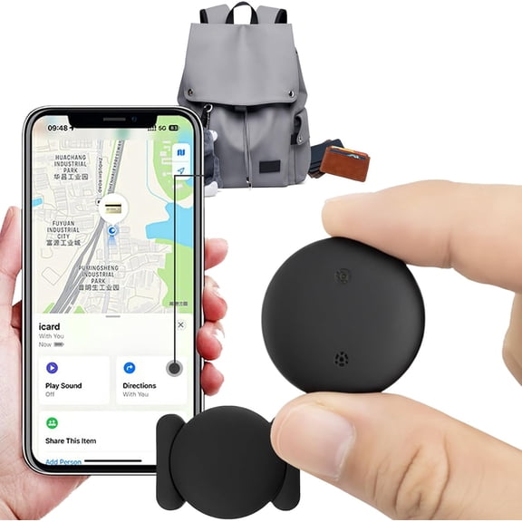 Item Finder Compatible with Apple Find My, Magnetic Bluetooth Tag with 360-Day Battery Life, IP67 Waterproof, Left-Behind Alerts for Keys, Wallet, Luggage, Backpack(iOS-1PCS)