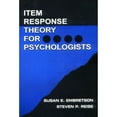 thumbnail image 1 of Pre-Owned Item Response Theory (Paperback 9780805828191) by Susan E Embretson, Steven P Reise, 1 of 1