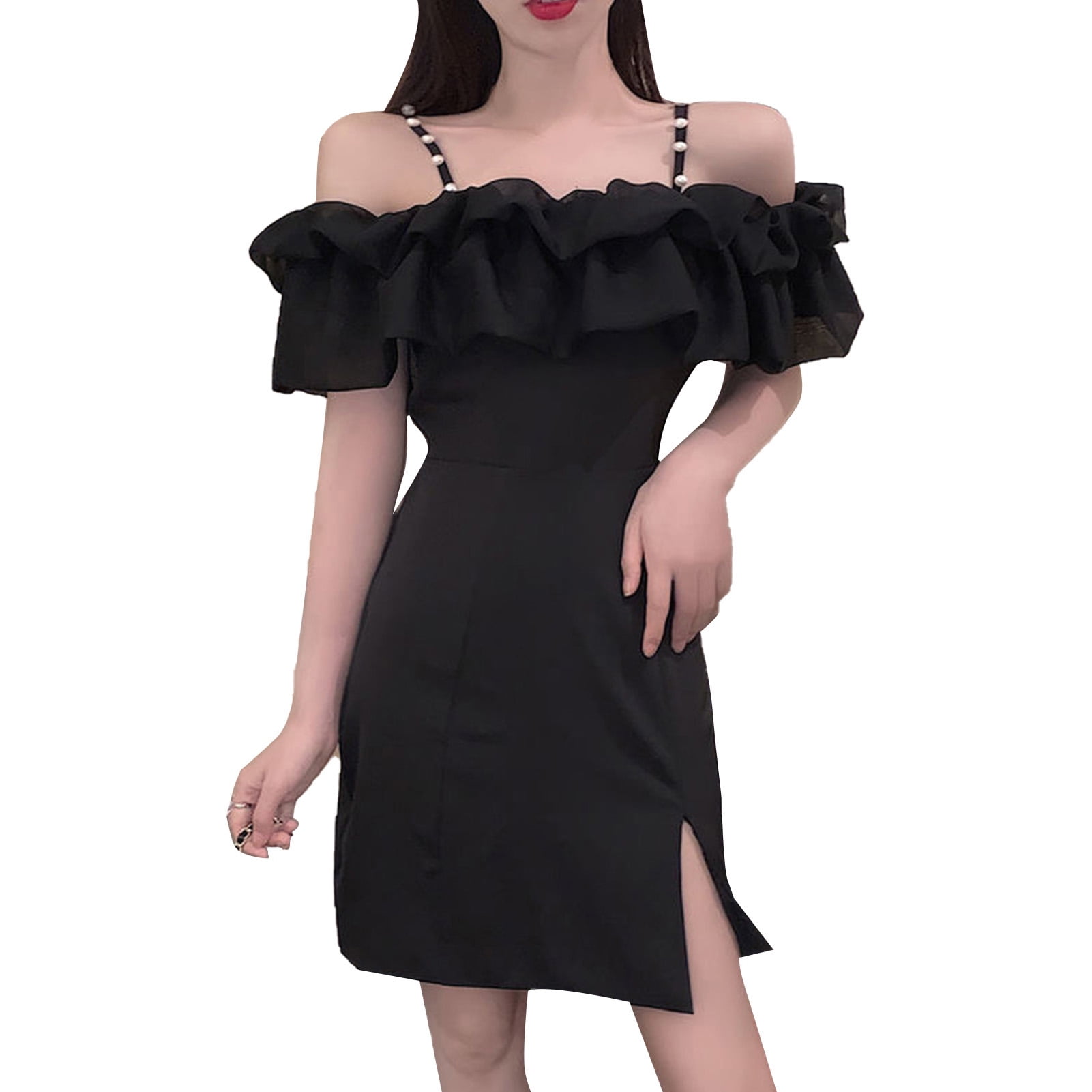 Item Type Off Shoulder Dress Material PolyesterSize M Length 70cm