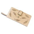 thumbnail image 1 of Item Type: Women Long Leather Wallet Commodity Use: Card bag Product Size(LxWxH): Approx. 19 x 3 x 9cm / 7.5 x 1.2 x 3.5in Material: PU leather, metal, 1 of 7
