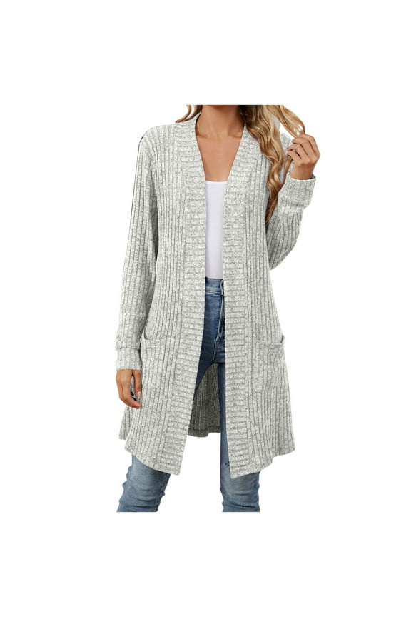 My Item VOESLSOO Long Cardigans For Women Lightweight,Womens Tops Long Sleeve V Neck Cardigan Sweaters For Women Long Lightweight Boho Tops For Women Cotton Fall Outwear Fashion