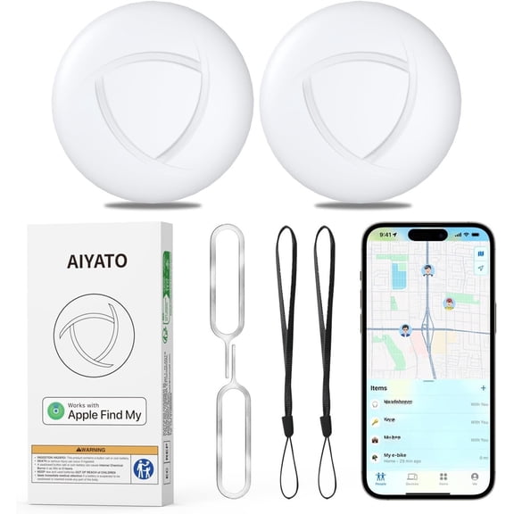 Item Works with Find My APP (iOS Only, Not for ), Finder and Item Locator for Luggage, Bags, Suitcases, Replaceable