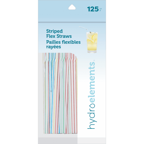 Stripe Flex Straws 125 Count