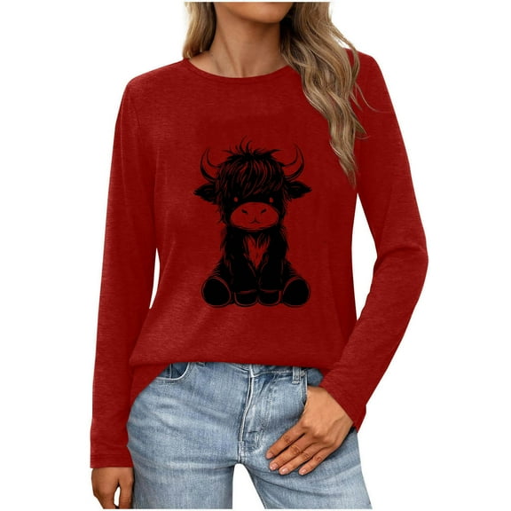 SHE IS My Items Black Shirts for Women V Neck Knit Pullover Tops for Women Blouses for Women Business Casual Long Sleeve Basic Long Sleeve Crew Neck Tees for Women