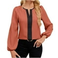 thumbnail image 1 of SHE IS My Items Cotton Long Sleeve Shirts for Women Womens Tops Casual Summer Chiffon Blouses for Women 3/4 Sleeve Fashion Shirts for Women 2025 Trendy, 1 of 2