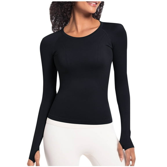SHE IS My Items Fall Shirts for Women Dressy Casual Womens Crop Tops with Built in Bra Long Sleeve Blouses for Women V Neck White Tunic Tops for Women Loose Fit Dressy Long Sleeve