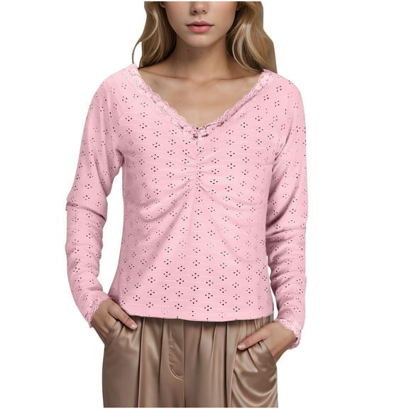 SHE IS My Items Fall Shirts Women Trendy Long Sleeve Graphic Tops for Women 2025 Plus Size Blouses for Women Business Casual Basic Tees for Women Fitted