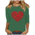 thumbnail image 1 of SHE IS My Items Fall Shirts Women Trendy Long Sleeve V Neck Tops for Women Work Dressy Blouses for Women Long Sleeve Basic Tshirts Shirts for Women Crop, 1 of 3
