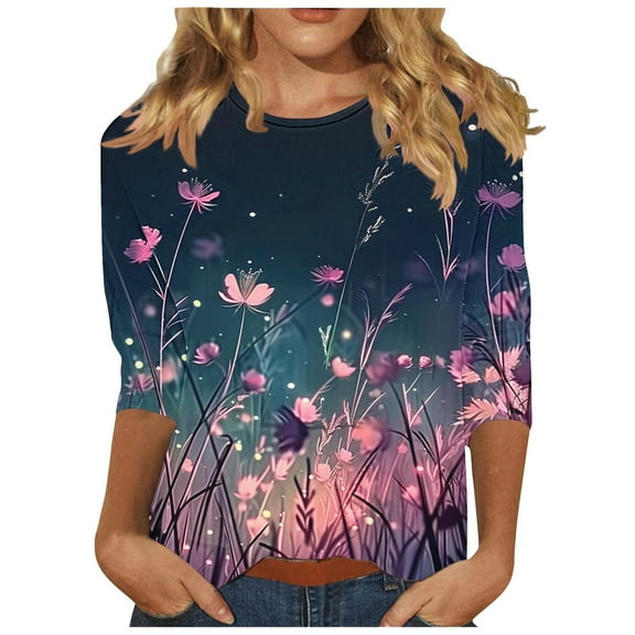 SHE IS My Items Long Sleeve Crewneck Shirts for Women Graphic Tee Crop Tops for Women Plus Size Long Sleeve Blouses for Women Dressy Formal Tunic Tops Women Loose Fit