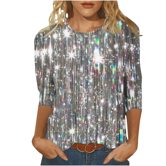 SHE IS My Items Long Sleeve Shirts for Plus Size Women Dressy Womens Tops Black and White Blouses for Women 2025 Plus Size Tunic Tops for Women Loose Fit Dressy