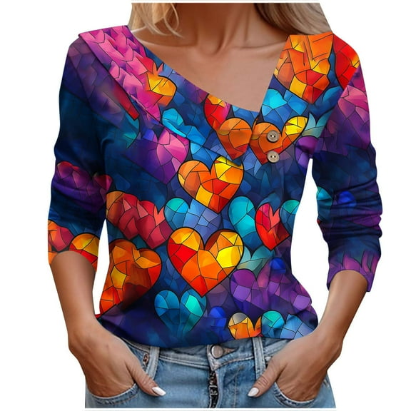 SHE IS My Items Long Sleeve Shirts for Women Plus Size 3x Womens Crop Tops Loose Oversized Long Sleeve Shirts for Women Graphic Tunic Tops for Women Loose Fit Dressy Plus Size