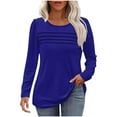 thumbnail image 1 of SHE IS My Items Oversized Long Sleeve Shirts for Women Graphic Womens Tops Casual 3/4 Sleeves 3/4 Length Sleeve Womens Tops with Collar Vintage Tees for Women Plus, 1 of 5