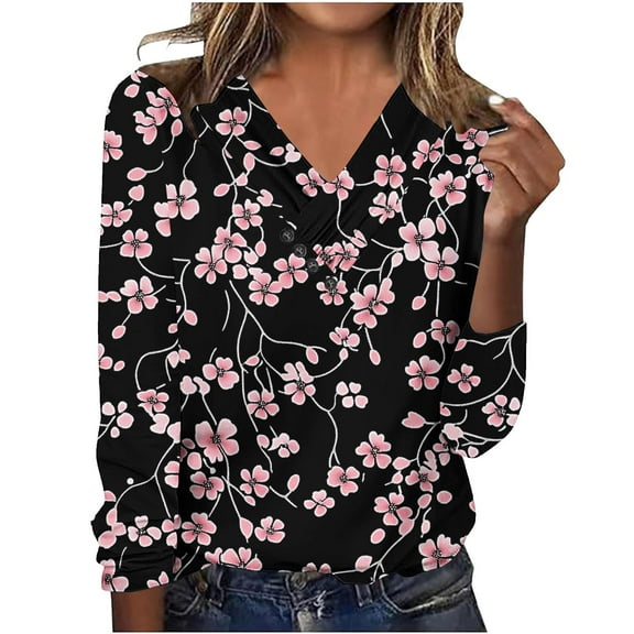 SHE IS My Items Oversized Tshirts for Women Graphic Western Cute Tops for Women Going out Plus Size Womens Button down Blouse Sexy Tunic Tops for Women Loose Fit Dressy