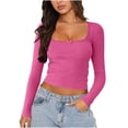 thumbnail image 1 of SHE IS My Items Shirts for Women Dressy Casual Long Sleeve V Neck Tops for Women Loose Fit Plus Size Blouses for Women Casual Crop Tops for Women Trendy, 1 of 5