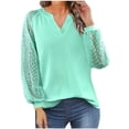 thumbnail image 1 of SHE IS My Items Shirts for Women Long Sleeve Plus Size Long Sleeve Cotton Tops for Women 3/4 Length Sleeve Womens Tops Plus Size 4x Tunic Tops Women Dressy, 1 of 5
