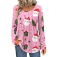 thumbnail image 1 of My Items Talove Long Sleeve Shirts for Women Funny Graphic Sweatshirt Fall Fashion Must Haves Crew Neck T-Shirts Womens Tops Casual 3/4 Sleeves Christmas Shirts, 1 of 5