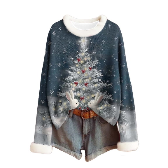 My Items Talove Long Sleeve Shirts for Women Graphic Printed Sweatshirt Women Fall Clothes Crewneck Tee Blouses Womens Tops Trendy Plus Size Christmas Shirts